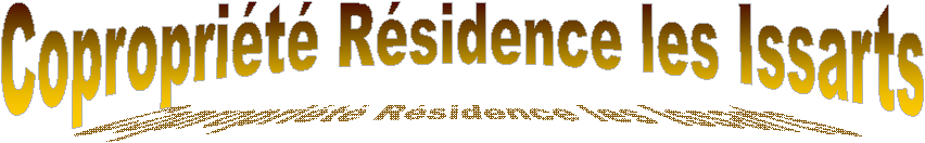 Copropri�t� R�sidence les Issarts